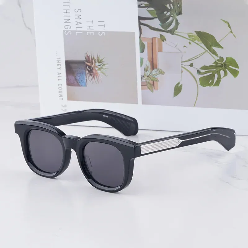 Occhiali Da Sole Polarizzati Uomo – Modello Classico Retro Nero, Lenti TAC Con Protezione UV400, Forma Rotonda Stile Pilota, Inclusa Custodia