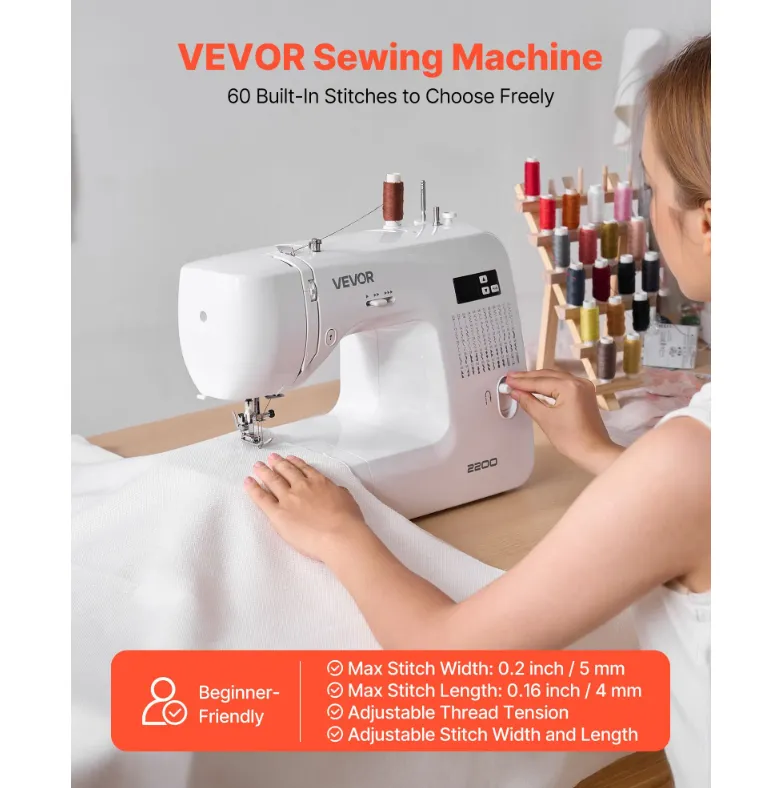 Front Stitch Machine 60 Stitch Front Loading Digital Smart Sewing Machine... From ...
