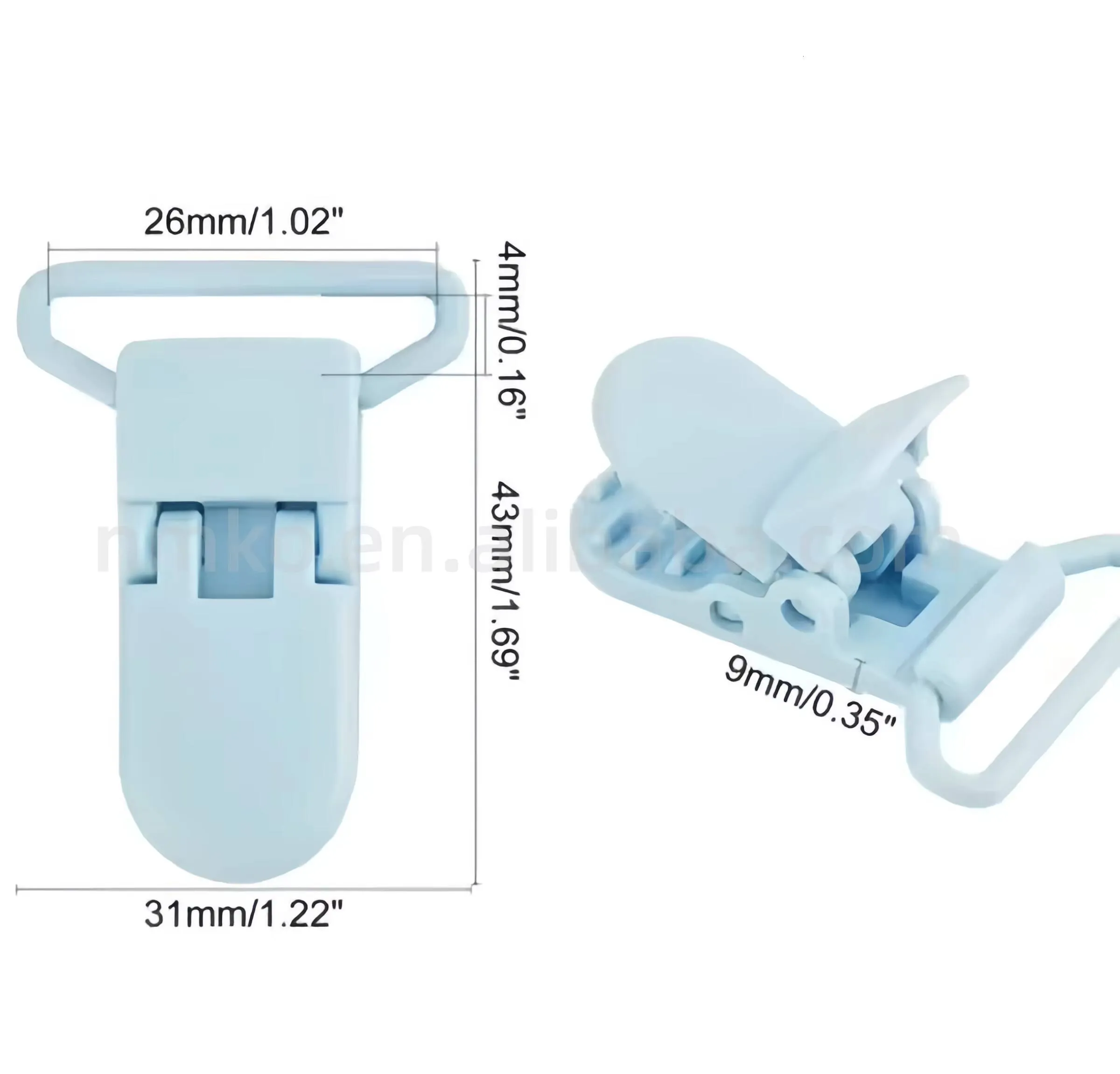 25mm Plastik Emzik Klipsi Dokuma Için 34 Renk Yi TL3.09 | DHgate