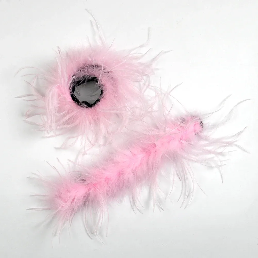 Pulsera De Plumas Para Muñeca – Feather Slap Bracelet, Accesorio De Moda Con Plumas Suaves, Ideal Para Fiestas Y Disfraces