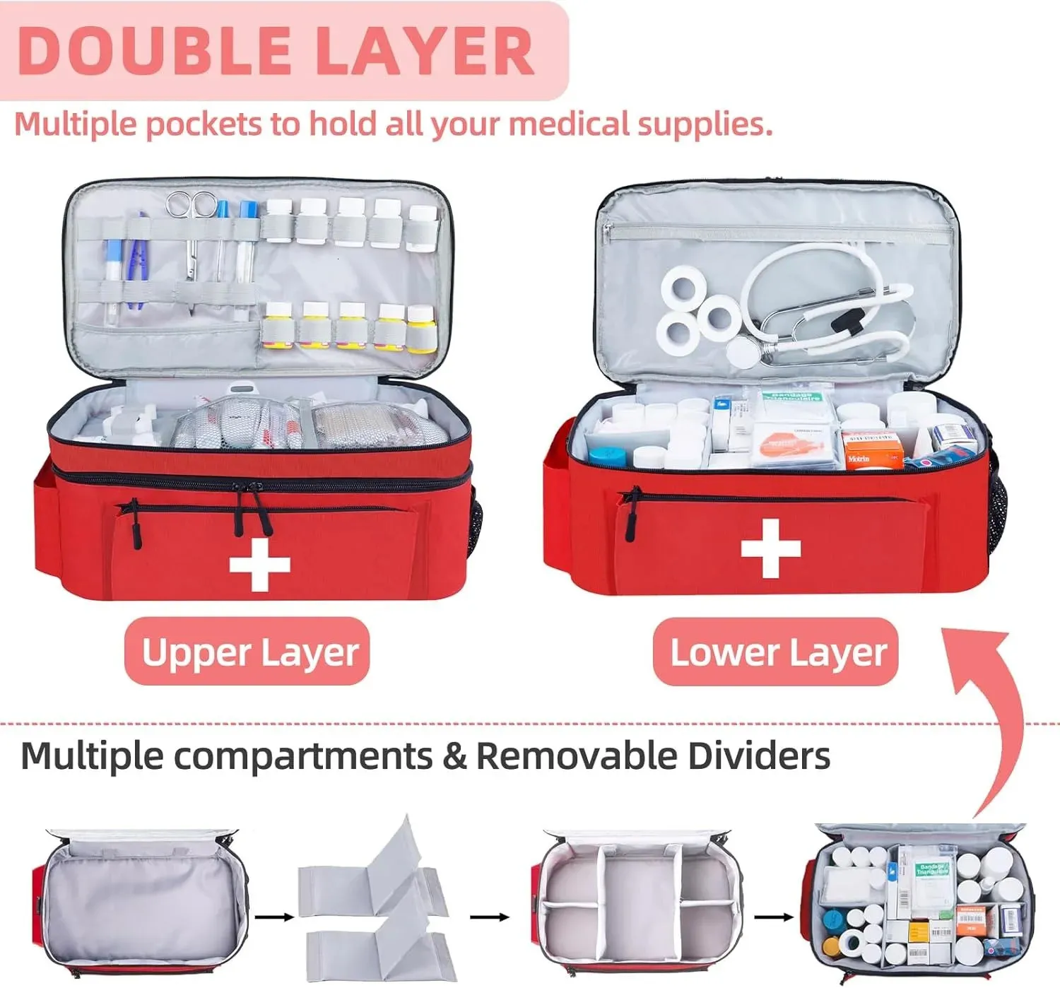 Mini Trousse De Secours Vide, Trousse De Premiers Secours Portable