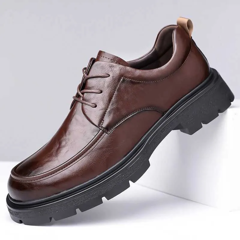 Mens Genuine Leather Oxford Dress Shoes with Wedge Heel and Thick Sole for Formal Events from Dhgate Dress Shoes - price 43.95 Mens Genuine Leather Oxford Dress Shoes with Wedge Heel and Thick Sole for Formal Events from Dhgate Dress Shoes - price 43.95