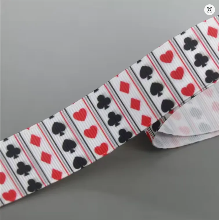 50 yards Printed Grosgrain Ribbon 22mm Wide Cartoon Pattern Polyester ...