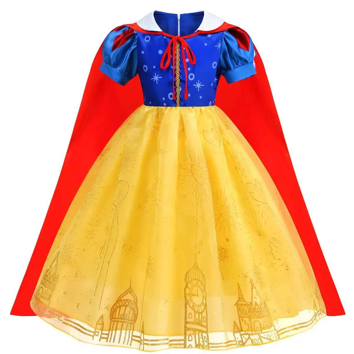 Disney Yellow Princess Dress For Girls Snow White... From 10,99  | DHgate