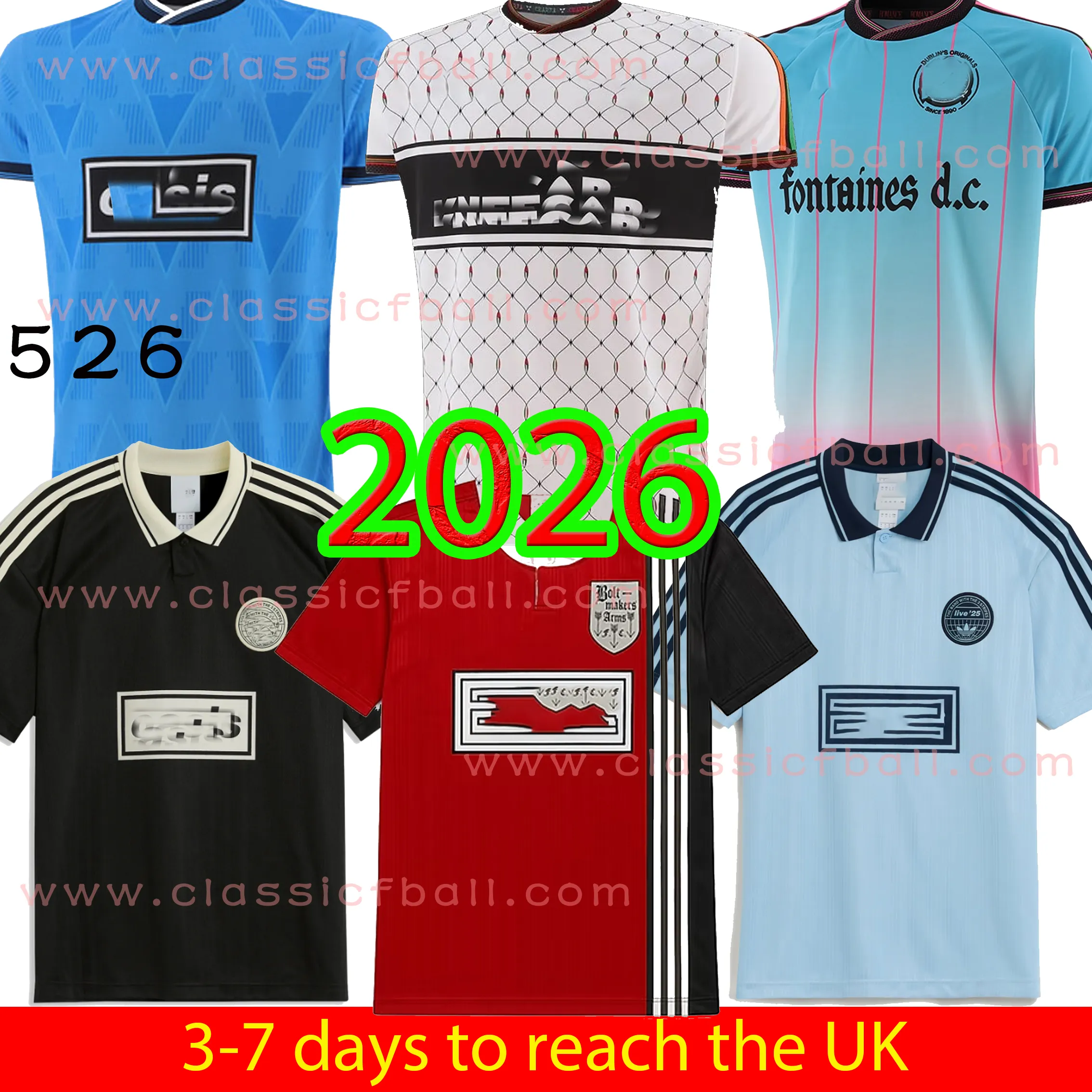 2026 Bohemians KNEECAP BLACK Football Jersey Shirts From