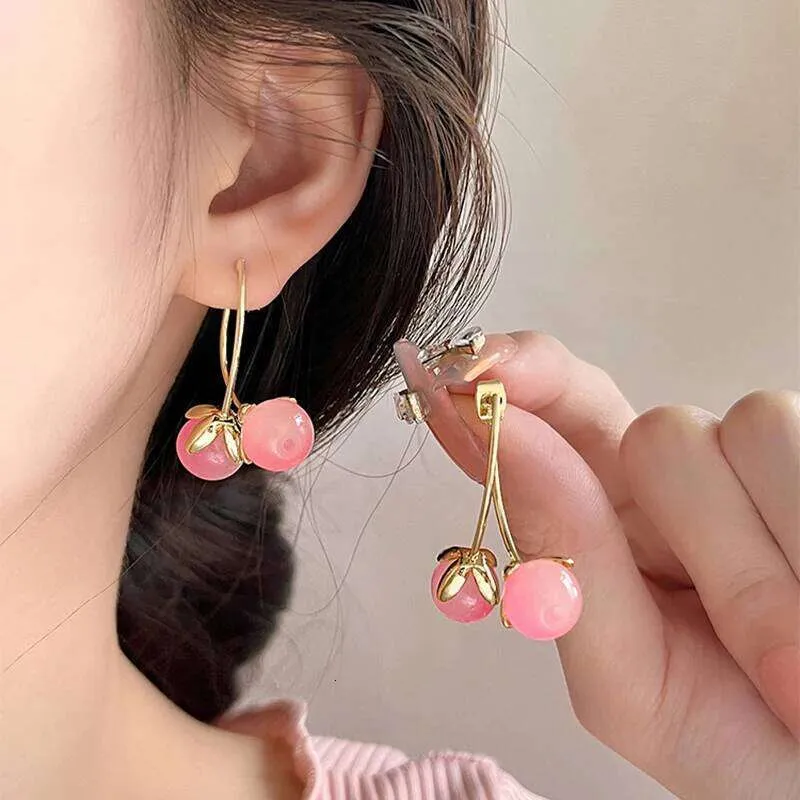 Orecchini Pendenti Con Ciliegie Rosse 3D - Design A Goccia, Frutta Dolce - Leggeri E Comodi - Regalo Per Amanti Della Moda