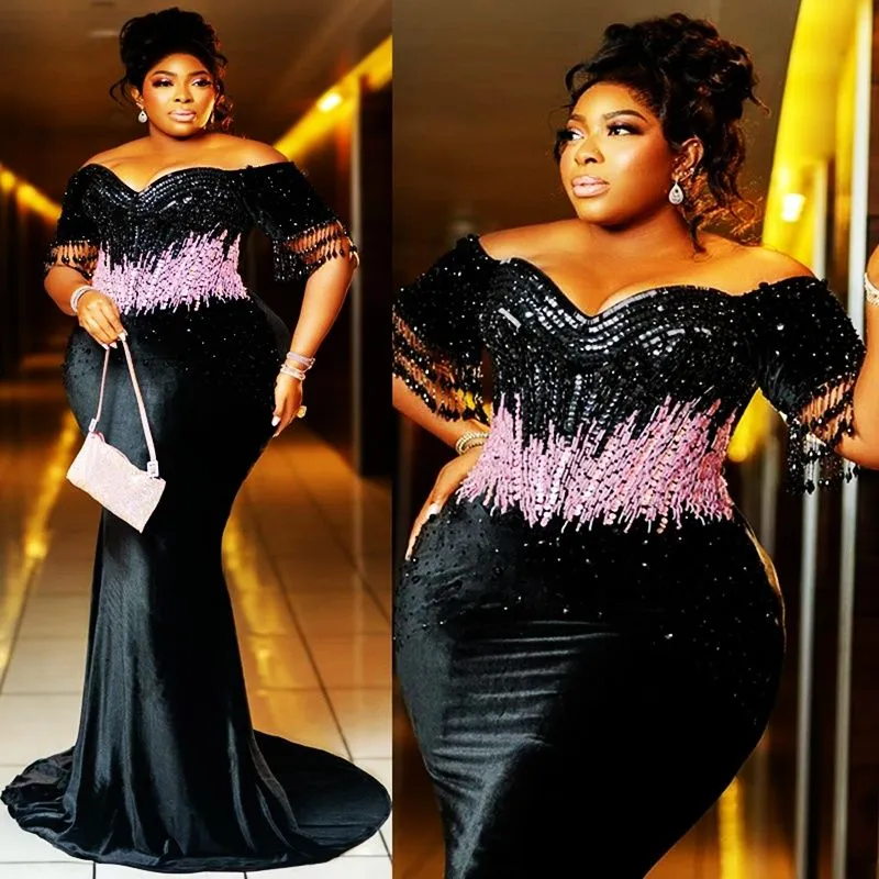 smocking dress Black Smocked Midi Goddiva Sequin Embroidered Bardot EOS26 Fit:Maternity
