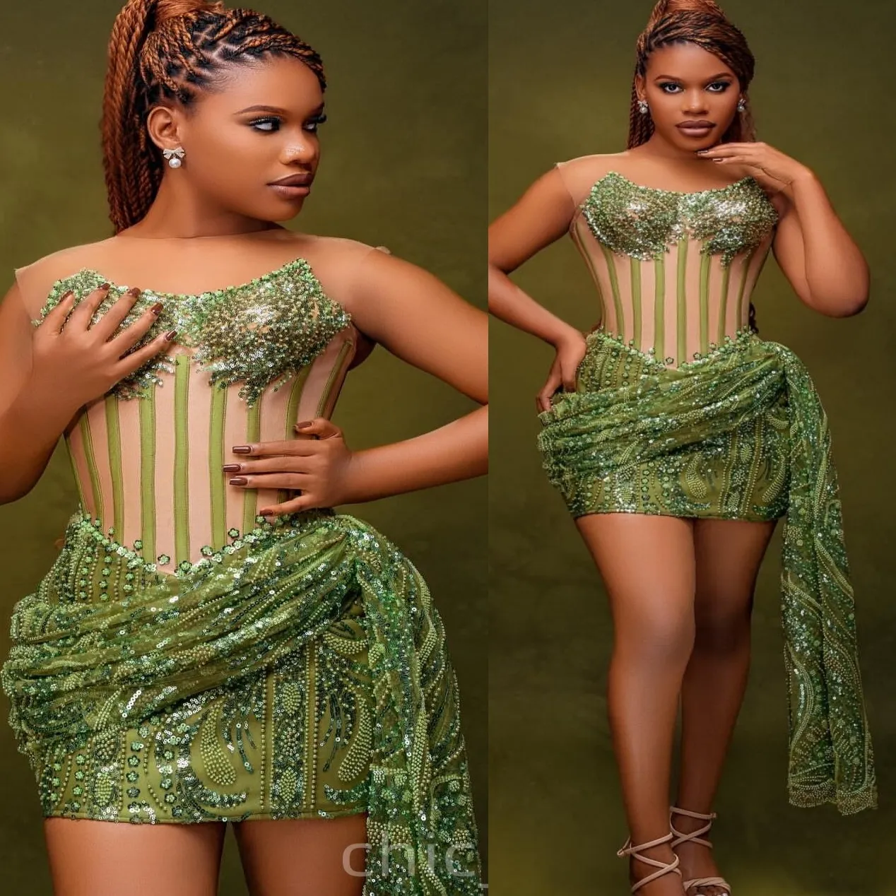 sachin and babi light blue dress Olive Green Homecoming Dresses