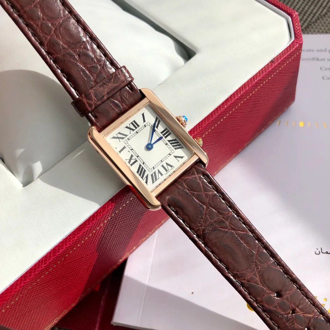 Expensive Tank Watch Tanks Luxury Watches for Women - Quartz Movement, Leather Strap ...