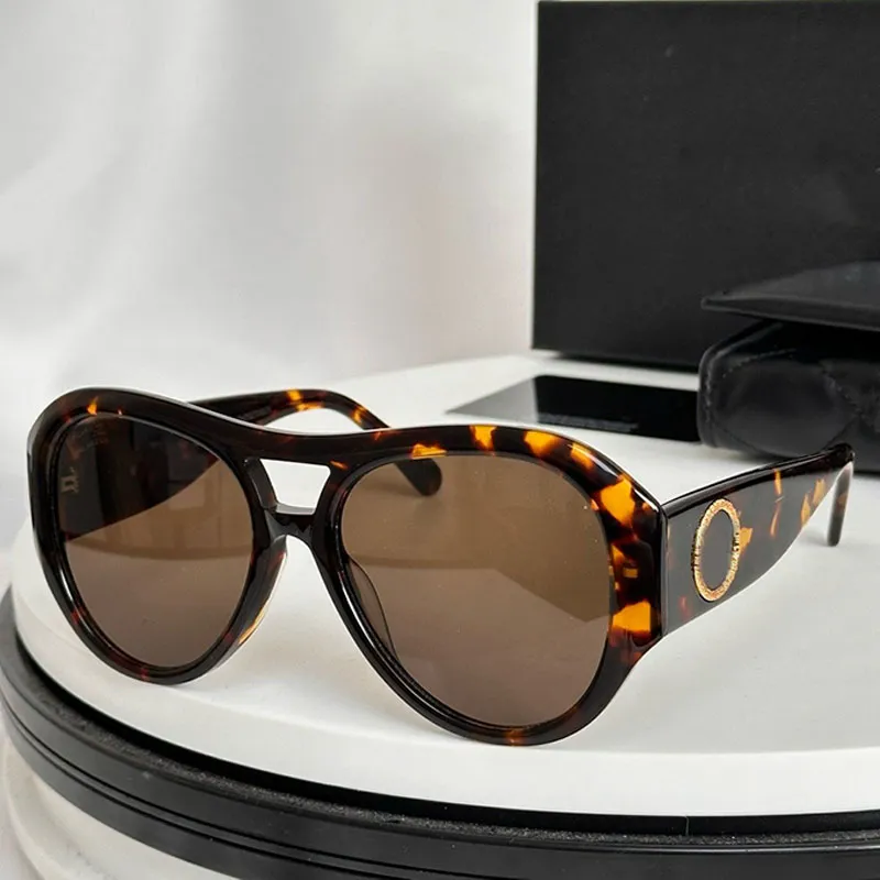 Luxury Designer Women Oval Frame Sunglasses CH5508 Alloy  display picture 3