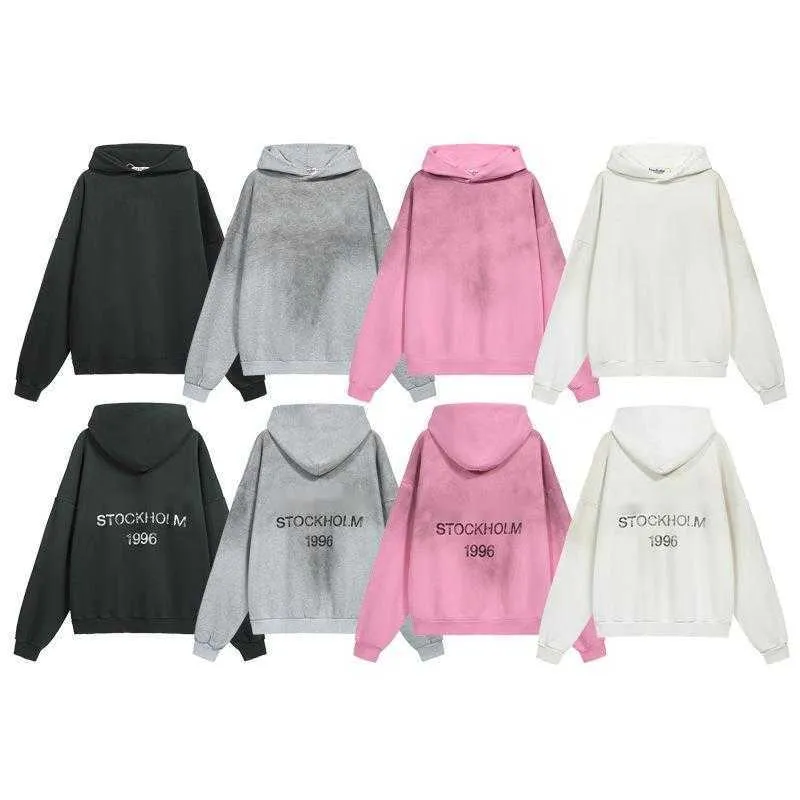 ASKYURSELF Mens Vintage Washed Hoodie Cashew Flower Angel Print