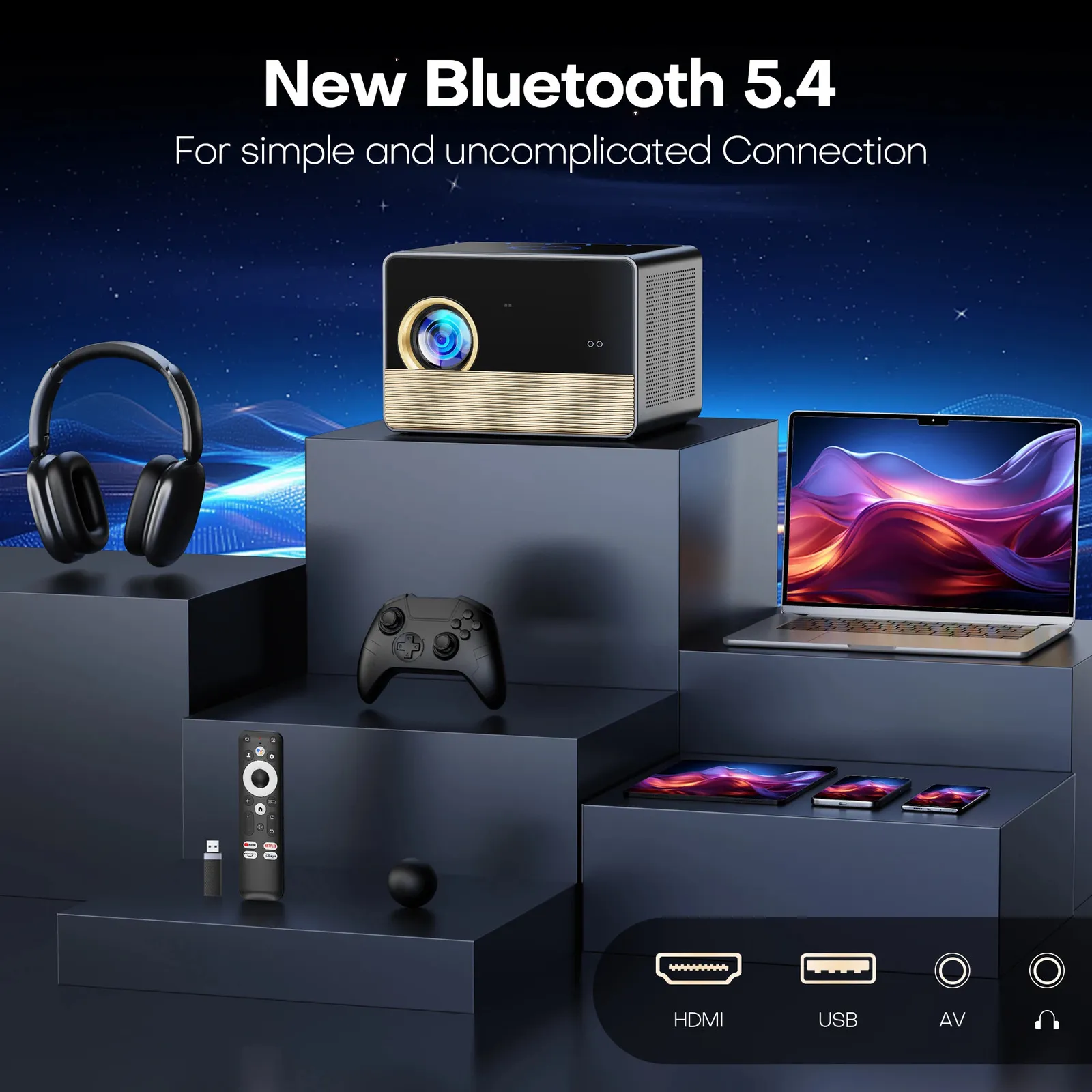 XIWBSY 2026 X06 2000 Lumens Full HD 1080P LED Portable Home Theater ...