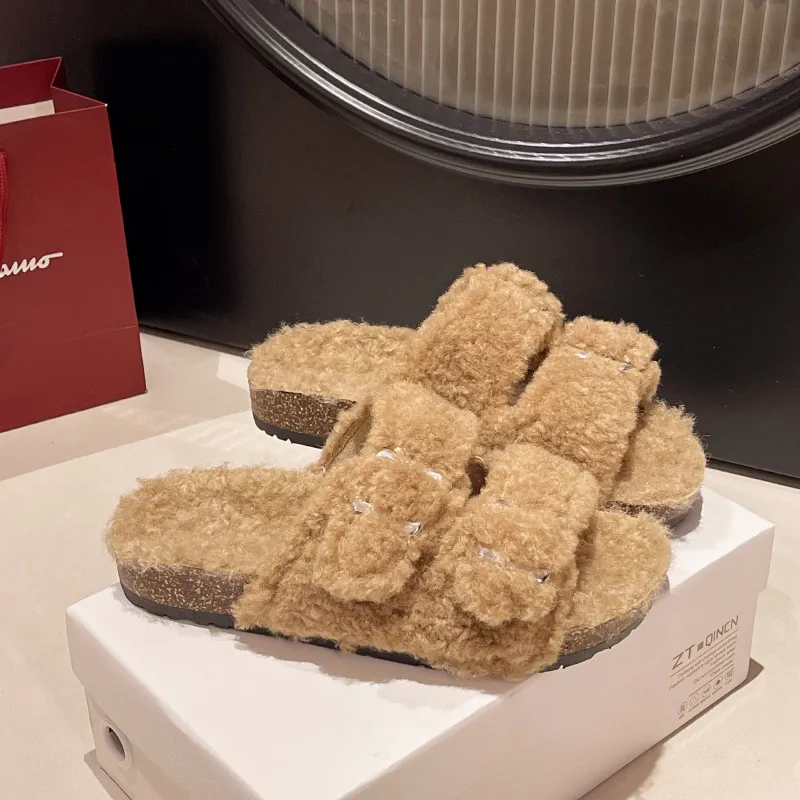 Free Delivery Slipper Shoes Fashionable Simple Cork Insoles Are Breathable And Not Tiring To Wear For A Long Time_voghion.com