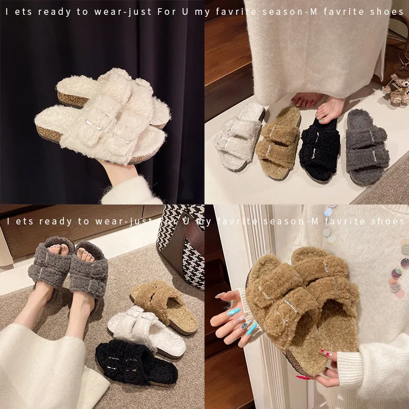 Free Delivery Slipper Shoes Fashionable Simple Cork Insoles Are Breathable And Not Tiring To Wear For A Long Time_voghion.com