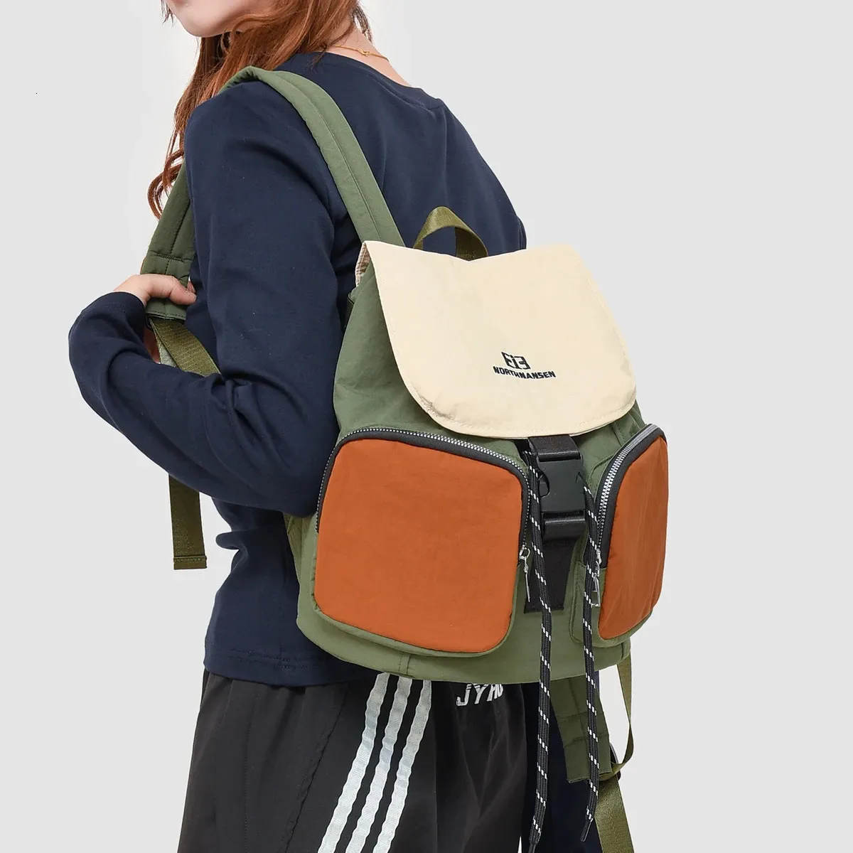 Drawstring Backpack School Commuting Outdoor Tablet Waterproof Travel Bag Women Practical For Camping And Hiking Sports_voghion.com