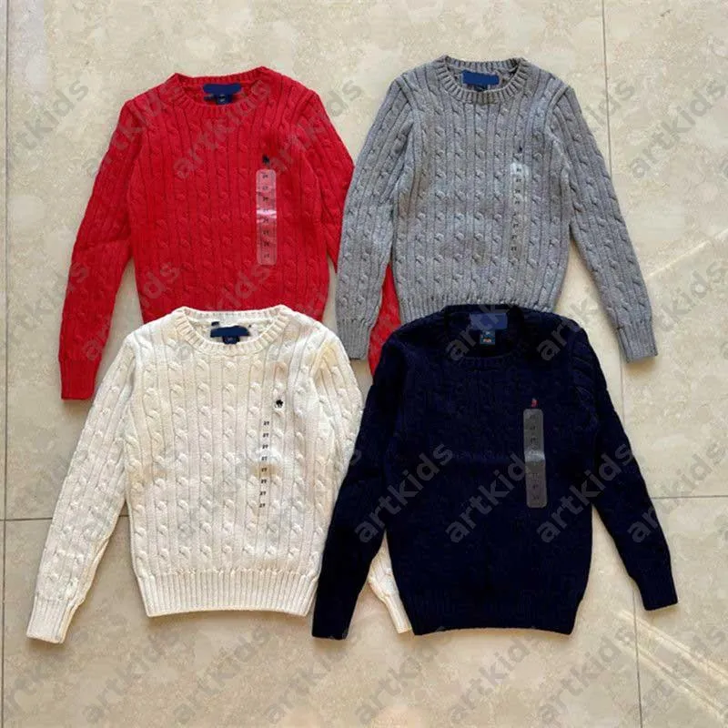 Winter Designer Kids Pullover – Luxury Horse Knit Sweater, Warm Cotton, Unisex, 47% Off