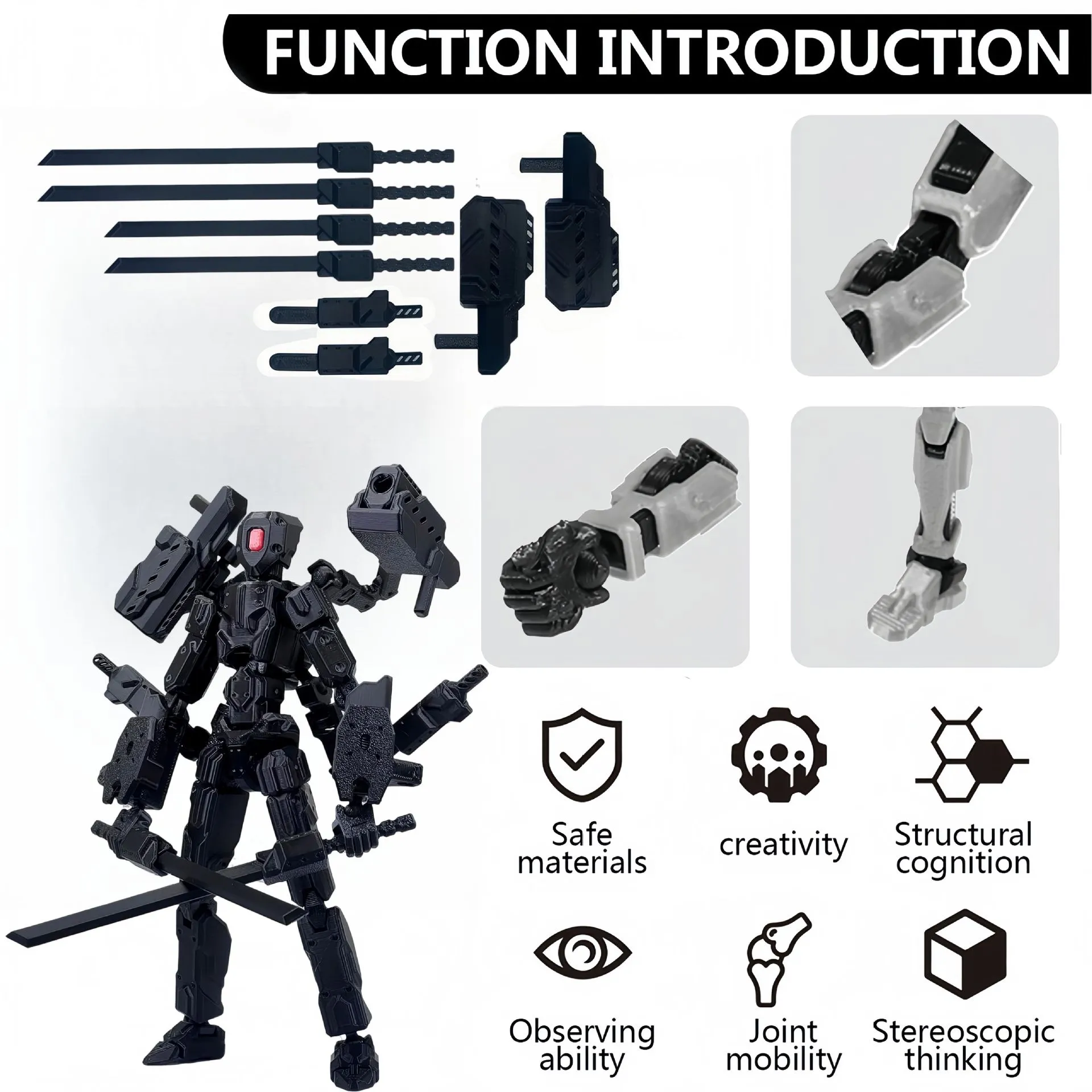 Hots 3D Printed Articulated Action Figures Full Body Poseable ...