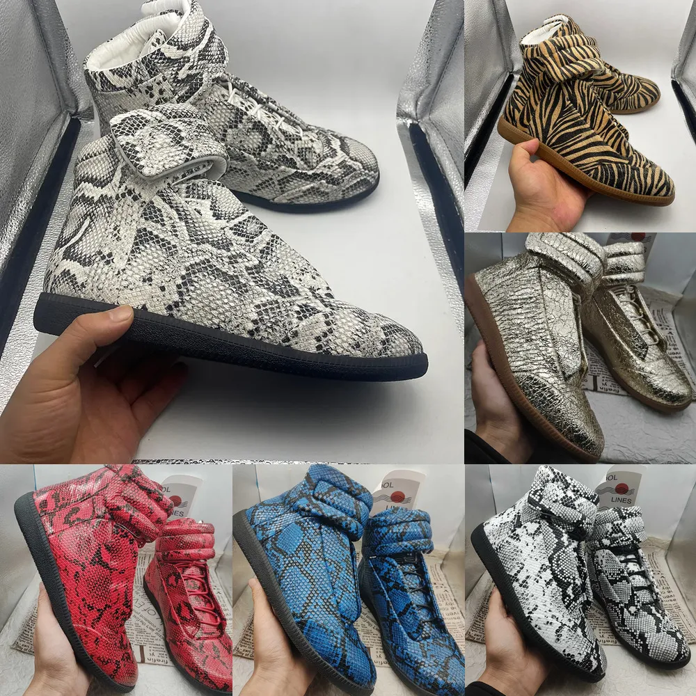 High-top Sneakers For Men Leather Running Shoes With Strap_voghion.com