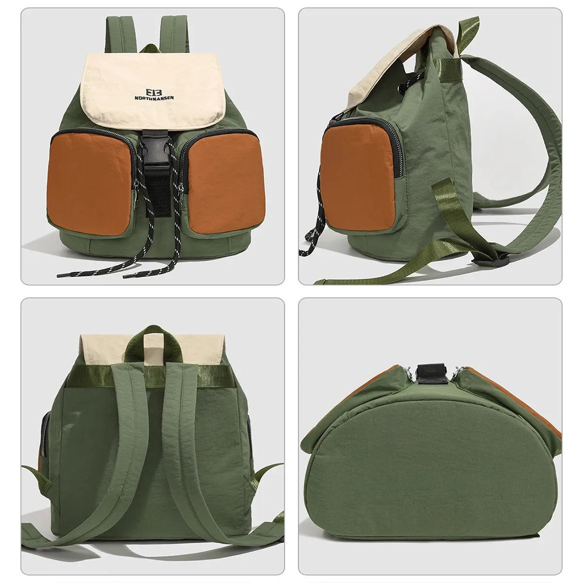 Drawstring Backpack School Commuting Outdoor Tablet Waterproof Travel Bag Women Practical For Camping And Hiking Sports_voghion.com