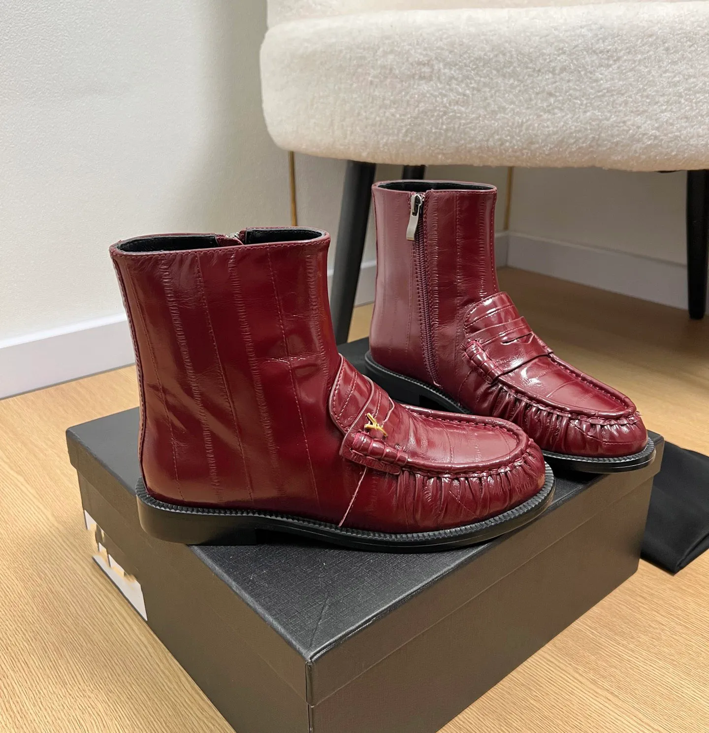 Designer Leather Ankle Boots For Women Flat... From Factory Goodluxury ...