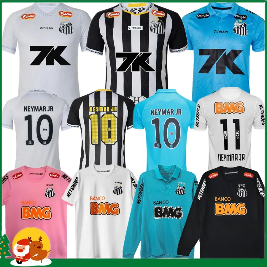 Santos Retro Soccer Jerseys 12 13 24 26 27 Neymar From