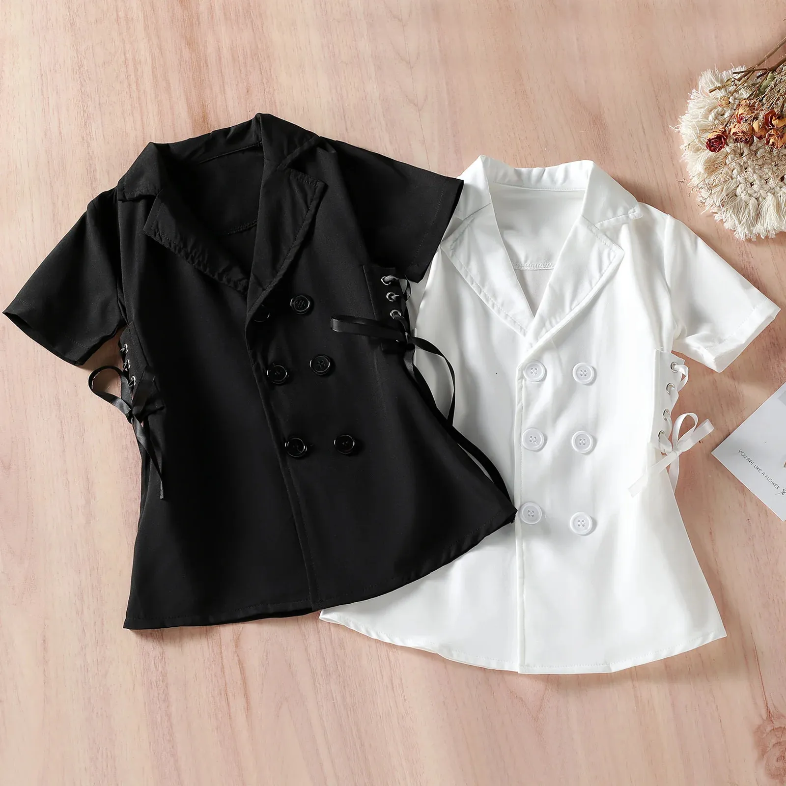 2 7Y Girls Summer Dress Jacket Solid Color Lapel... From Bai09, $14.1 |  DHgate.Com