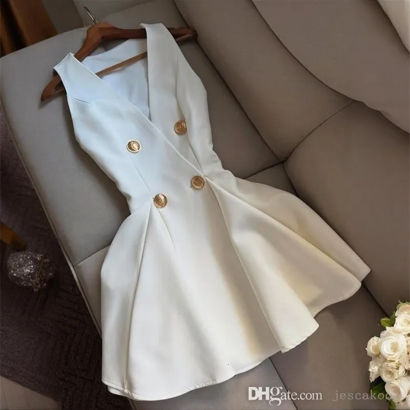 2026 Mini Skirt Dress for Women Sleeveless Deep V-Neck Polyester Evening  Party Dress Black White from Dhgate Basic & Casual Dresses - price 12.33