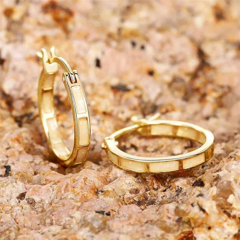 Orecchini A Doppio Cerchio Per Donna - Piccoli Hoops Vintage - Regalo Ragazza