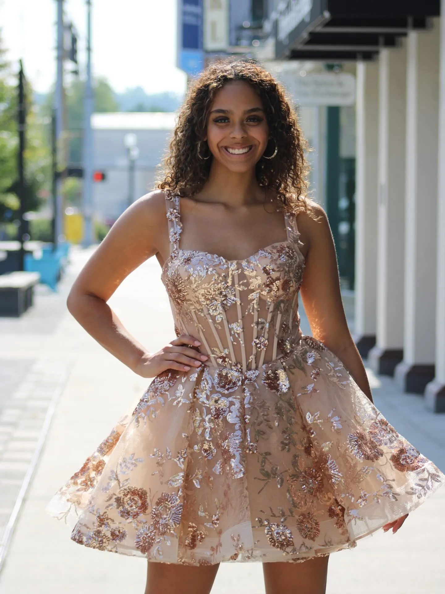 slim fit dress slacks Sweetheart Corset Split Rose Gold Prom Dresses