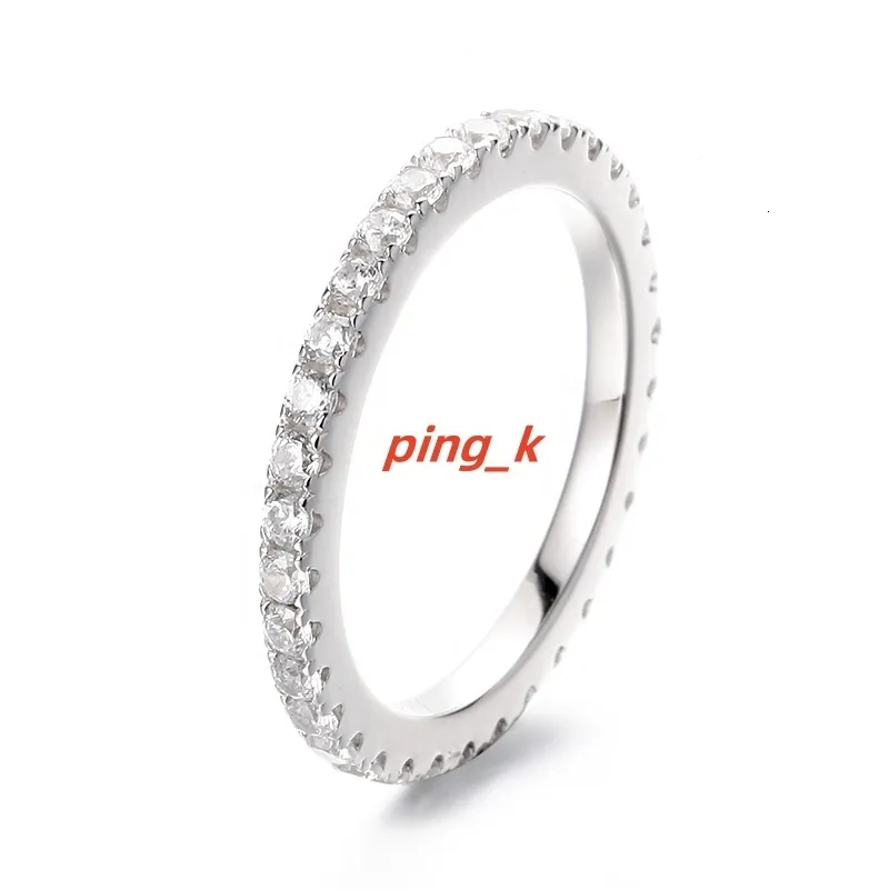 Fine Rhodium Plated GRA 925 Sterling Silver Eternity... From Ping_k ...