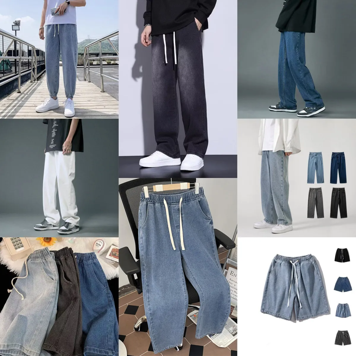 FRESH MAN DENIM WIDE PANTS“USED“ size1 refomed 