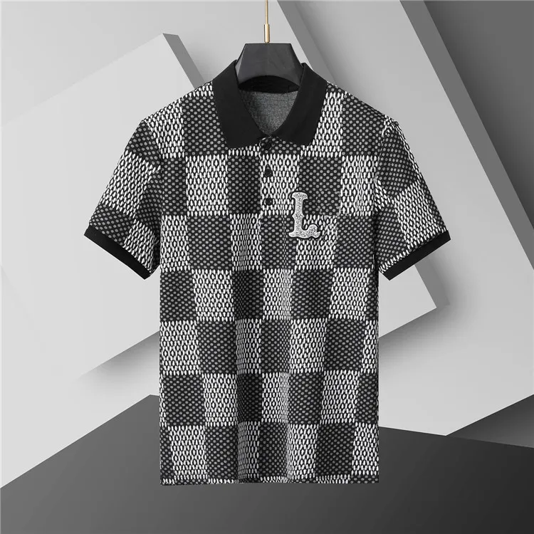 Men's Checkered Polo Shirt With Embroidered Logo –... From Hua999, $21. ...