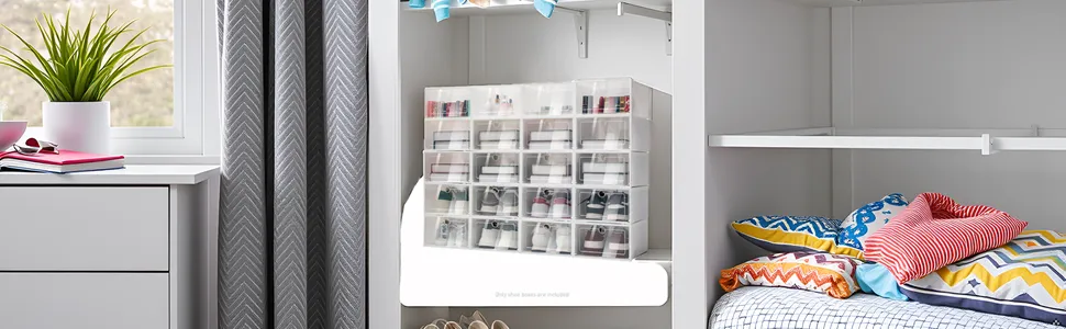 Clear Stackable Shoe Boxes 20 Pack Plastic Shoe... From ...
