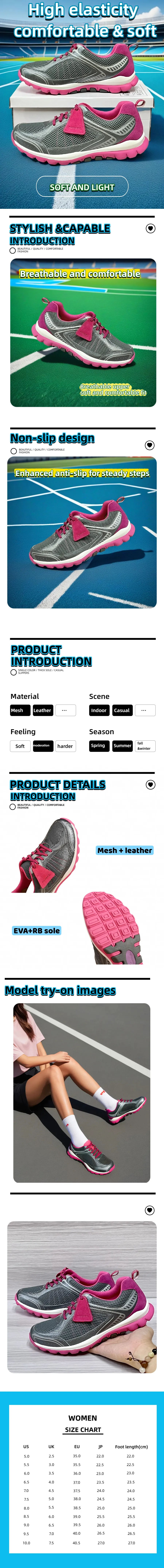Zapatillas de running ligeras y transpirables para mujer gris_voghion.com