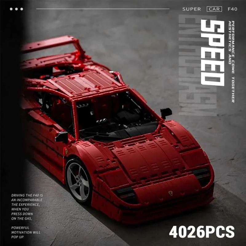 XJ250702 Retro Sports Car Building Blocks Set... From Wenxin_pavilion1 ...