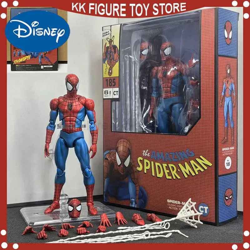 MAFEX No.185 Spider-Man Classic Costume Action Figure - 1/12 Scale