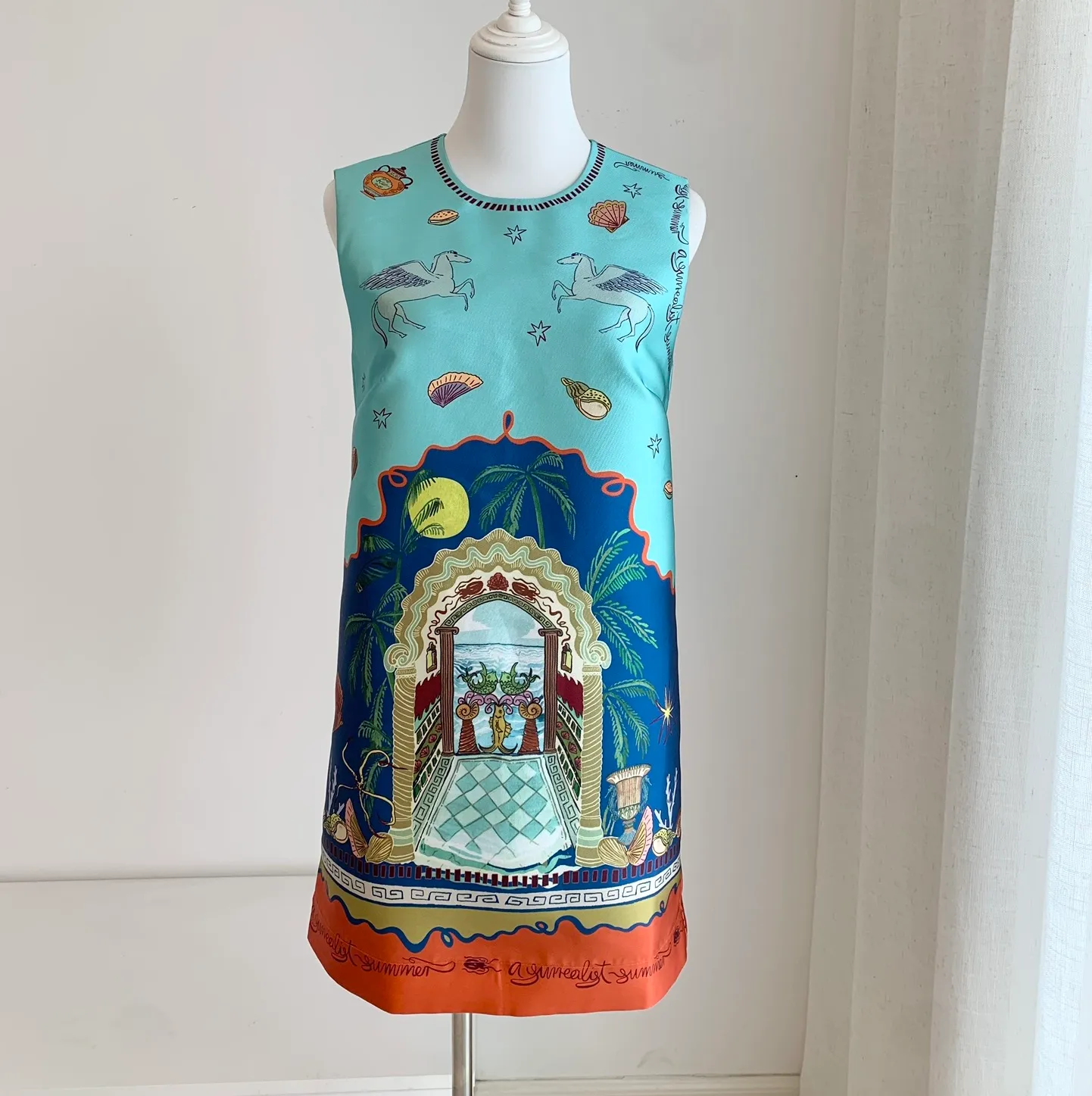 knee length vest dress Summer sleeveless twill vest dress with animal print above-knee length for  women from Dhgate Basic & Casual Dresses