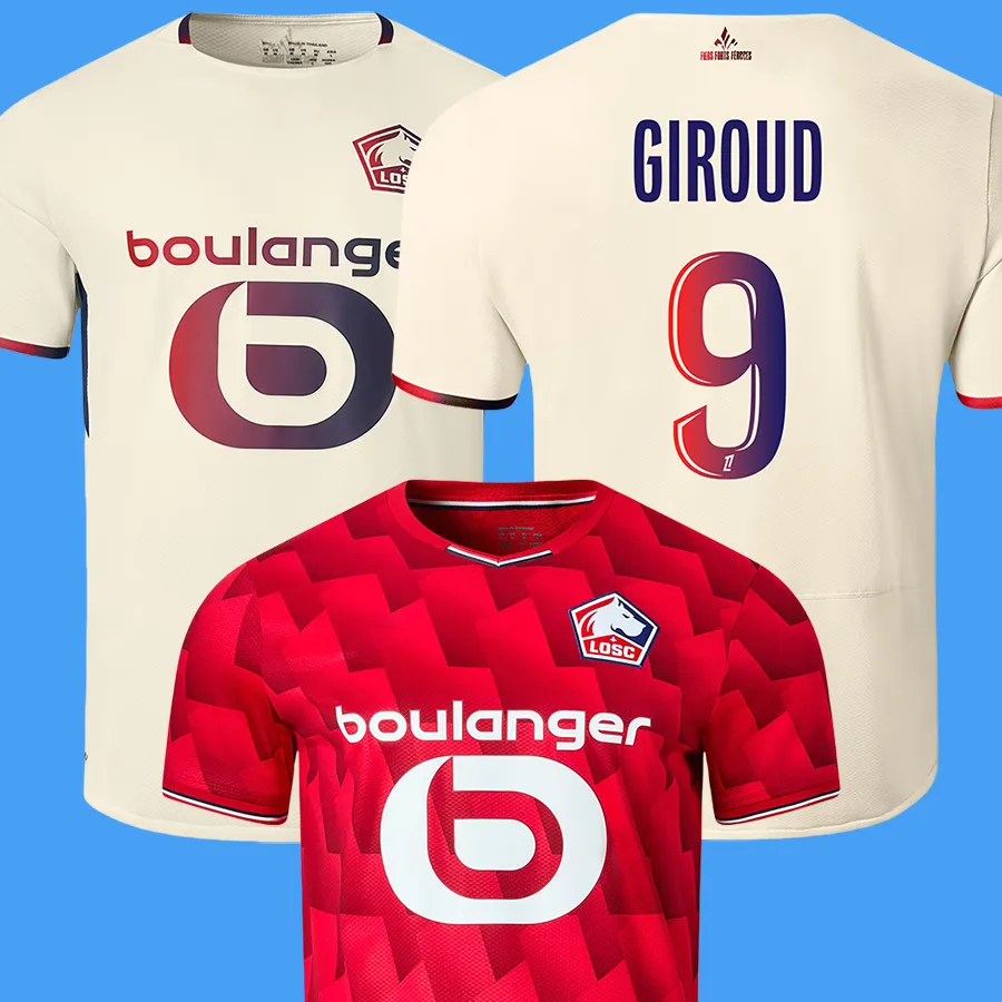 LOSC リール 2025 2026 サッカー ユニフォーム GIROUD 4 番目 YAZICI