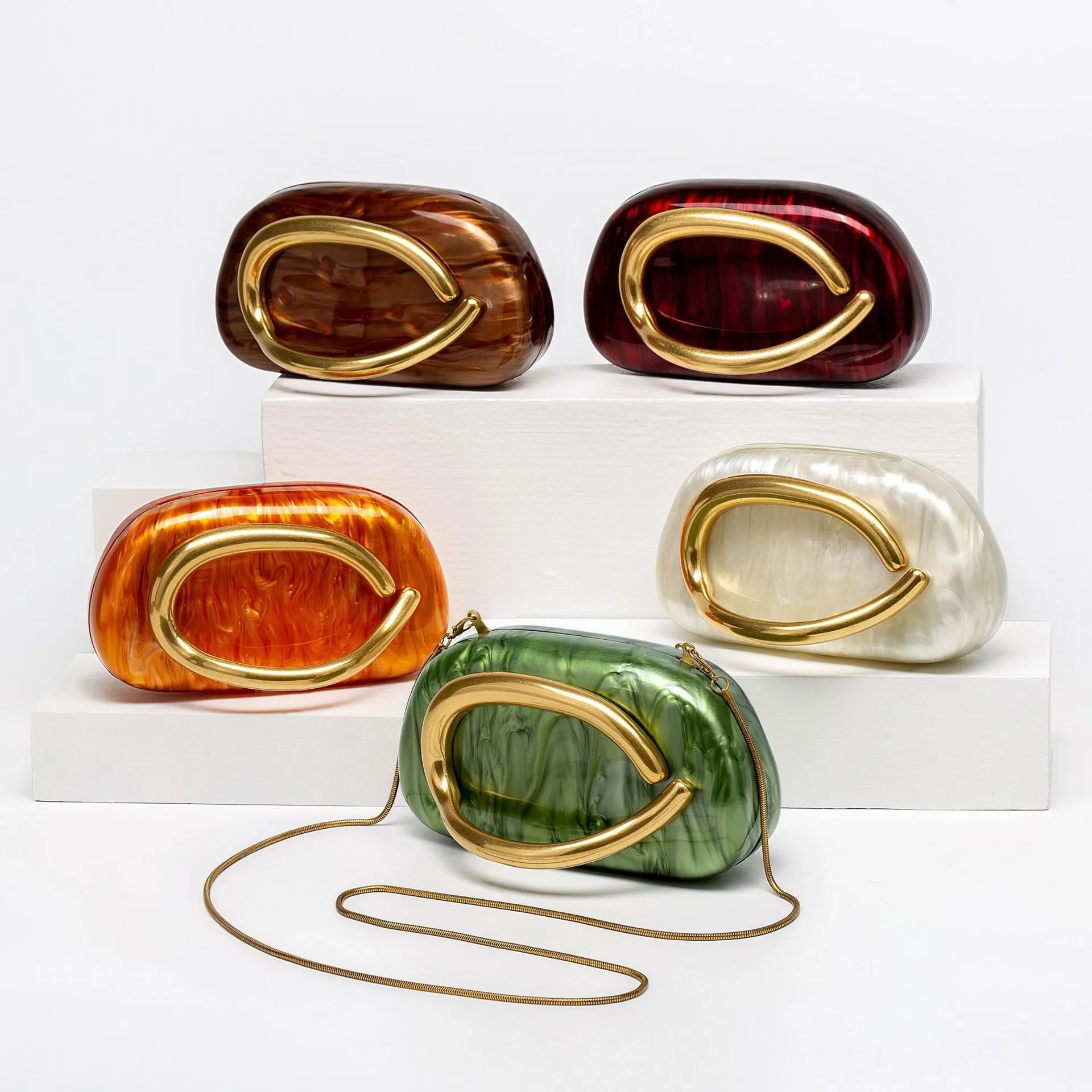 Designer Acrylic Shell Shoulder Bag Womens Evening... From ...