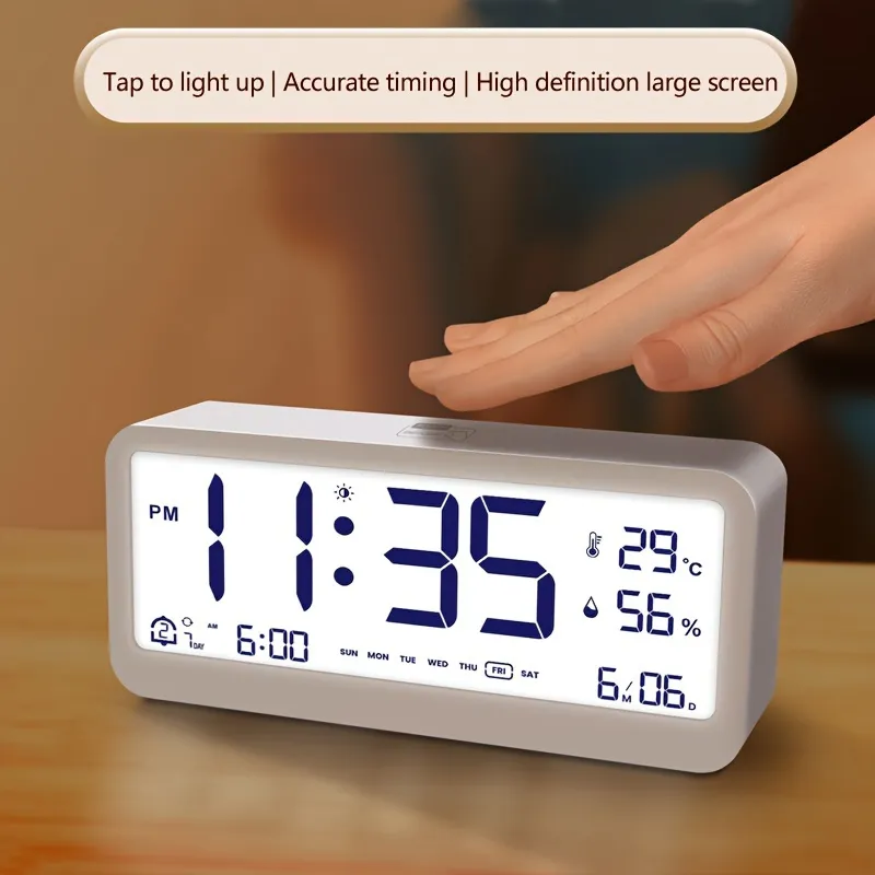 Multi Function Digital Clock LED Brightness... From Dh912686698, $19.84 ...