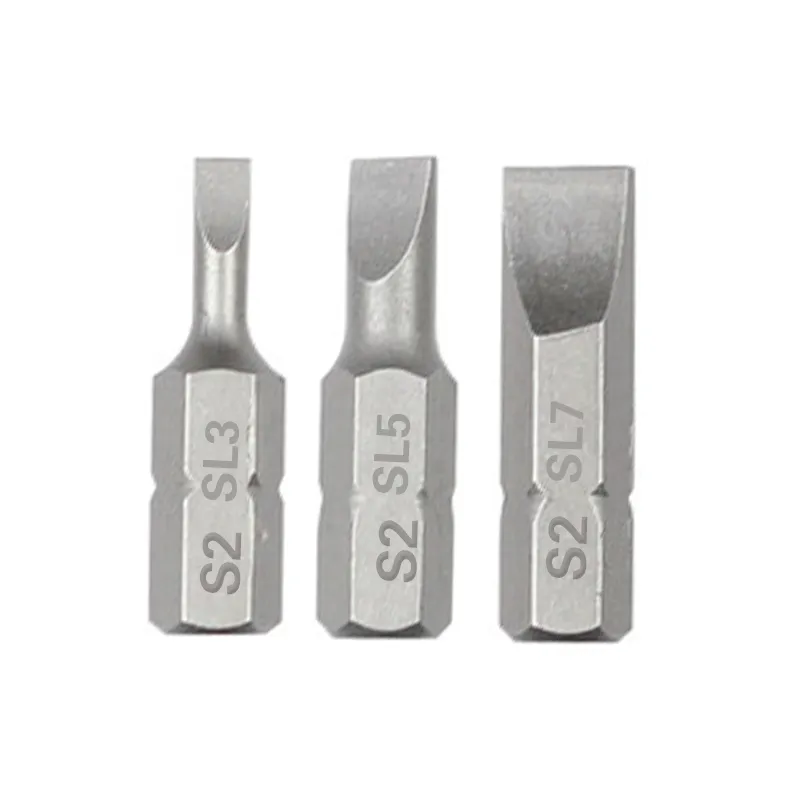 S2 Bit SL3 SL5 SL7 Slotted Screwdriver Bit Set S2 Steel 1... From Dh911256299 ...