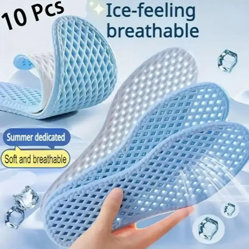 Summer Breathable Mesh Insoles for Men and Women, Deodorizing Sweat ...