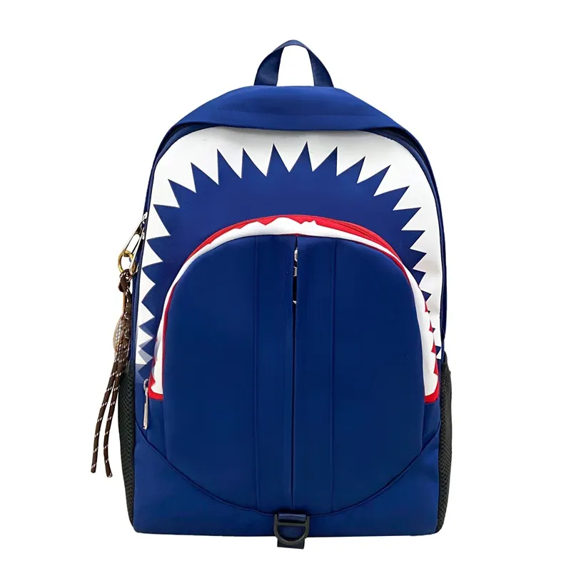 Zaino Di Tela Di Squalo Studenti Universitari Di Viaggio, Design Di Grandi  Dimensioni, Poliestere Blu, Capacit� 20 35L Da 27,97 � | DHgate