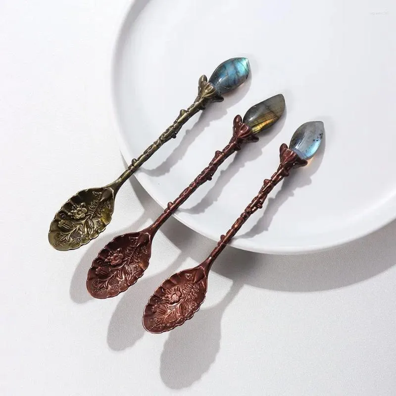 Set 7 Cucchiai In Ceramica Colorati - Con Sacchetti Per Riporre, Per Caffè E Dessert