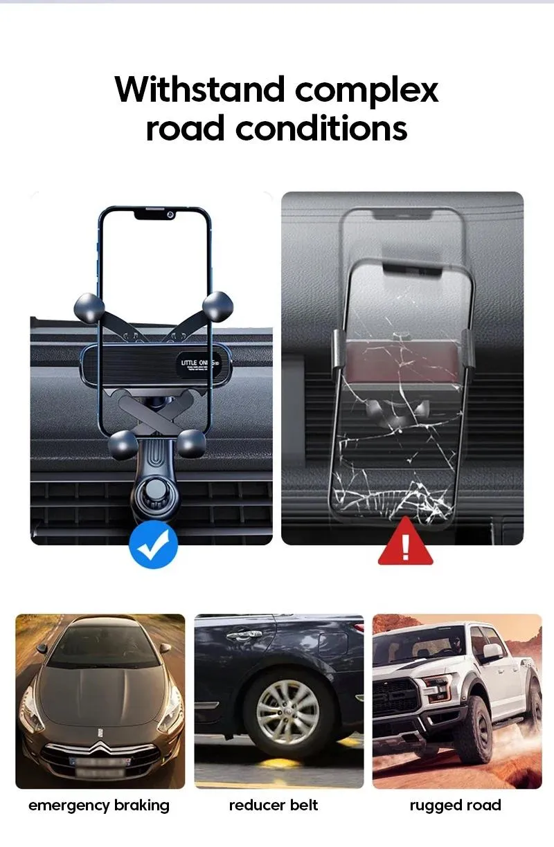 Nuovo supporto per auto con rotazione a 360°, supporto per presa d'aria, supporto per navigazione, supporto per telefono telescopico per 4,7-7_voghion.com