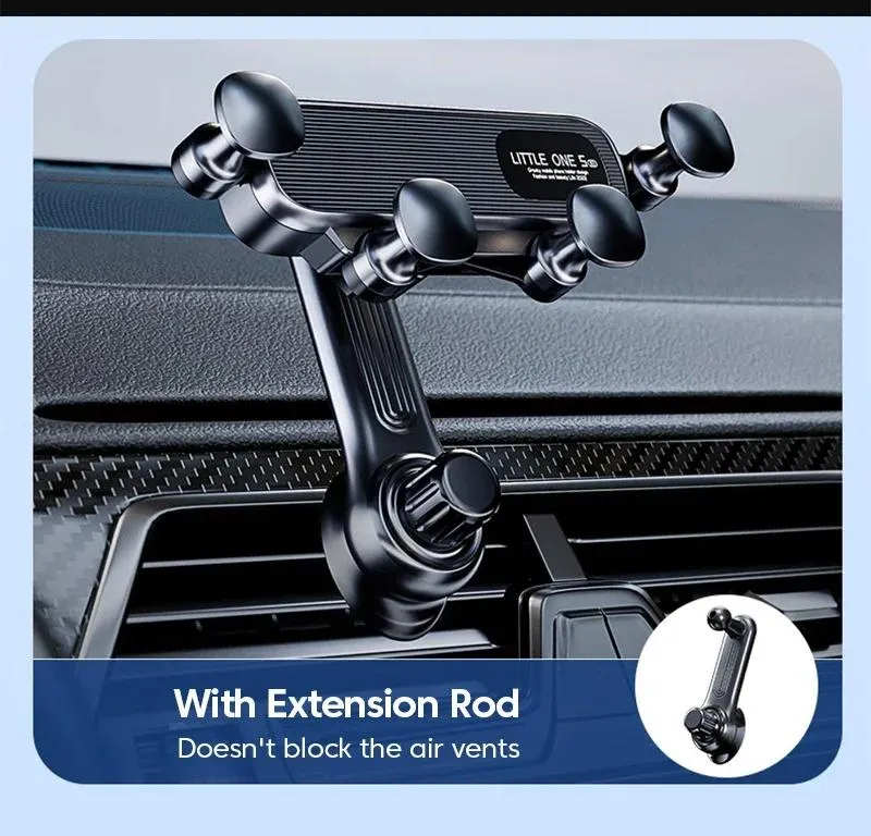 Nuovo supporto per auto con rotazione a 360°, supporto per presa d'aria, supporto per navigazione, supporto per telefono telescopico per 4,7-7_voghion.com