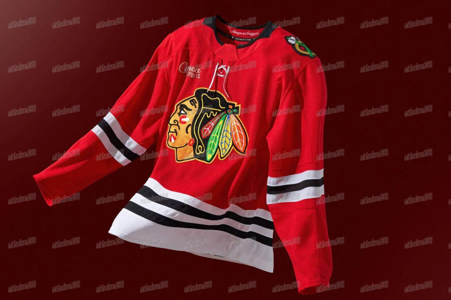 ChicagoBlackhawks 100th Anniversary Hockey Jersey ... From Michaelwen2008,  $26.25 | DHgate.Com