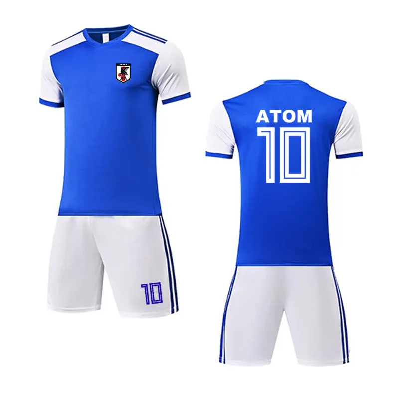 Nice Captain Ozora Tsubasa Japan Oliver Atom Soccer Jersey Football Shirt  Set for Men and Kids