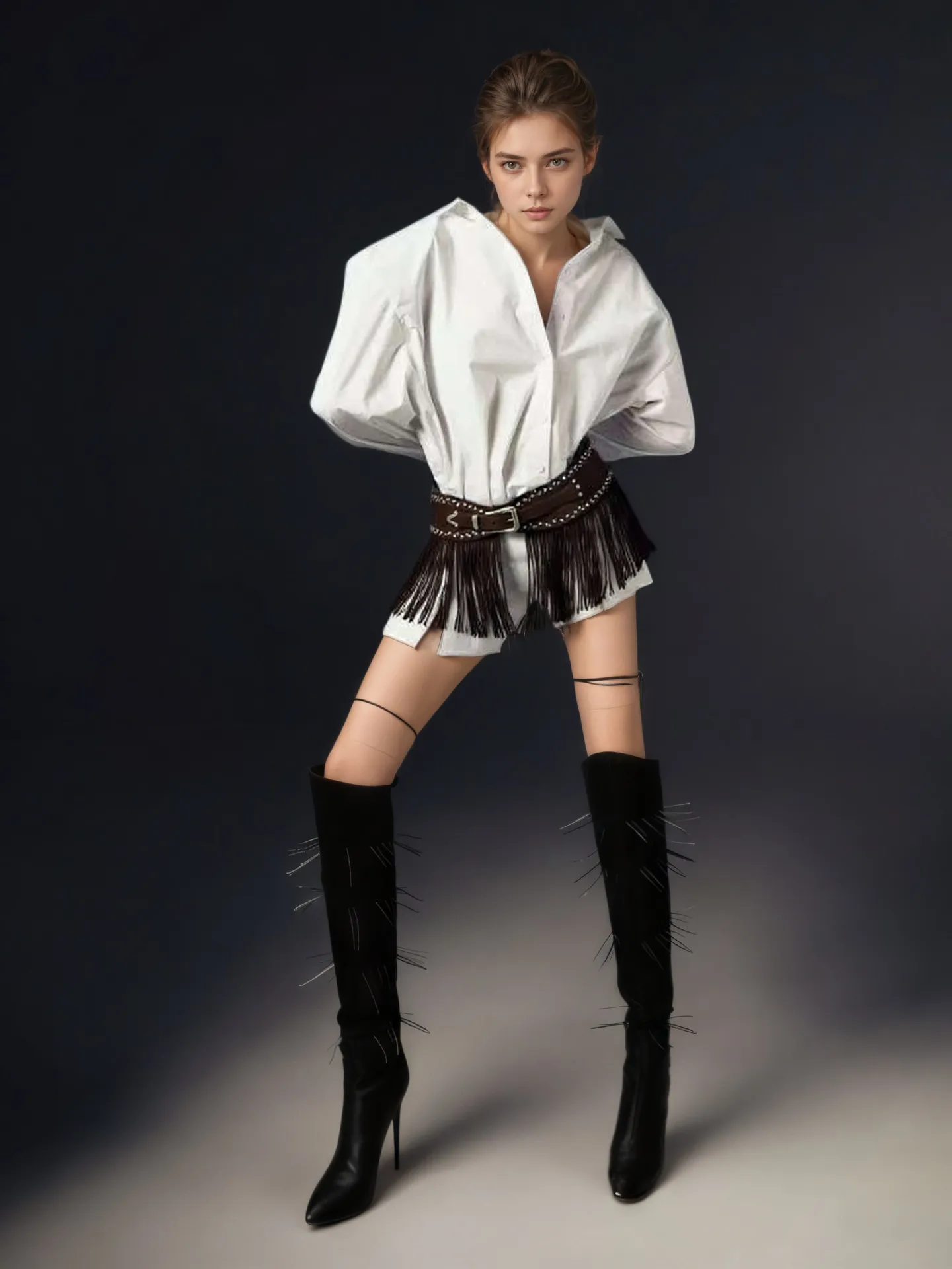 Cross-border Explosive Paragraph Europe And The United States Western Cowboy Tassel Belt Retro Wild Hippie Bohemian_voghion.com