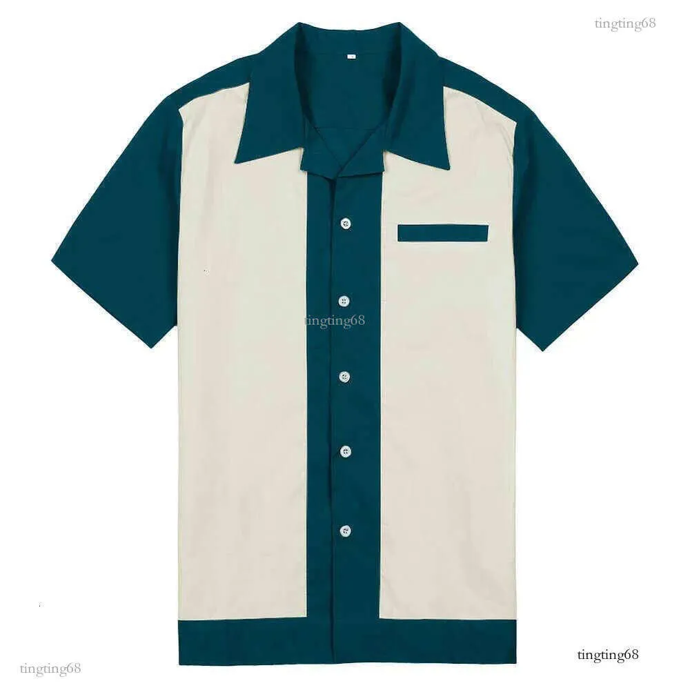 Camisa De Bolos Charlie Harper Camisa 50S Rockabilly Camisas A